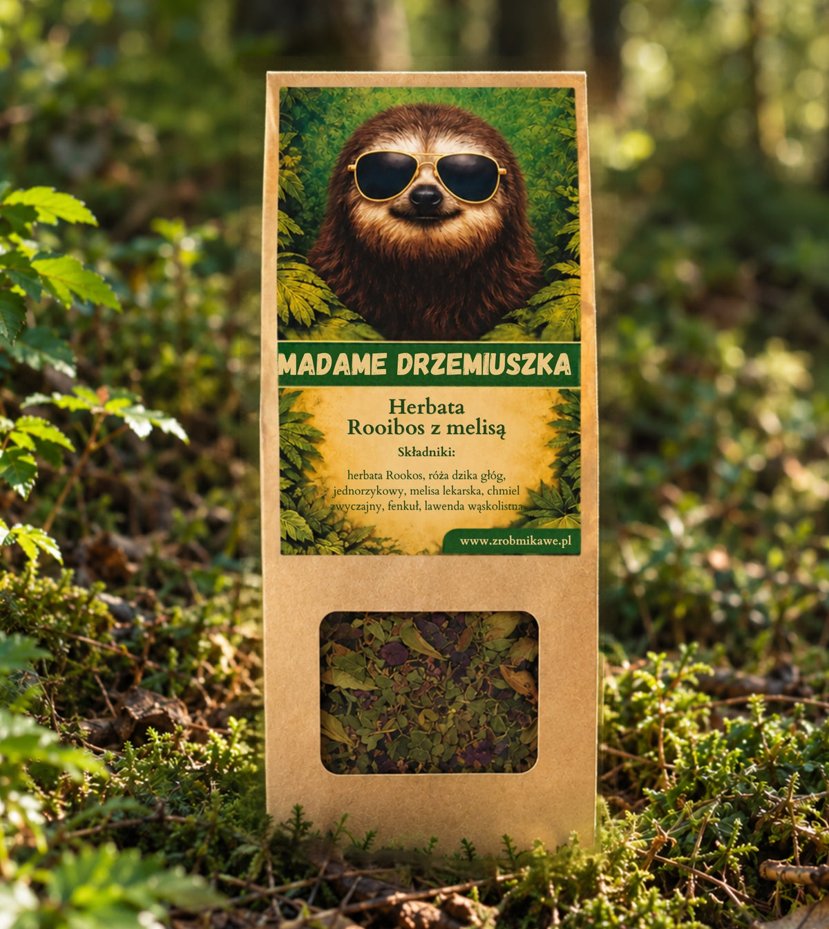 Madame Drzemiuszka - herbata rooibos z melisą 50g