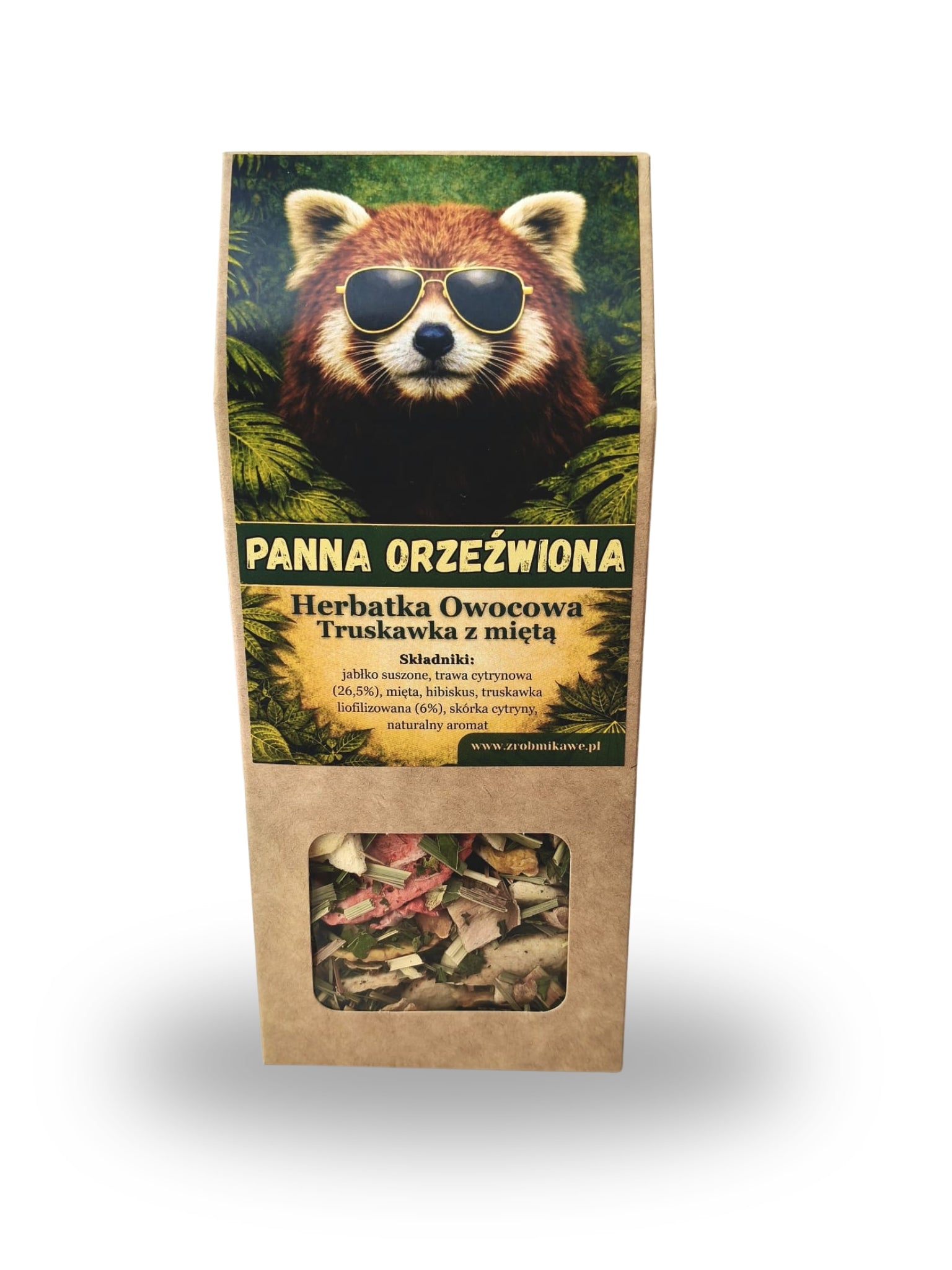 Panna Orzeźwiona - herbatka owocowa - truskawka z miętą 50g - Zrób Mi Kawę - Palarnia Kawy
