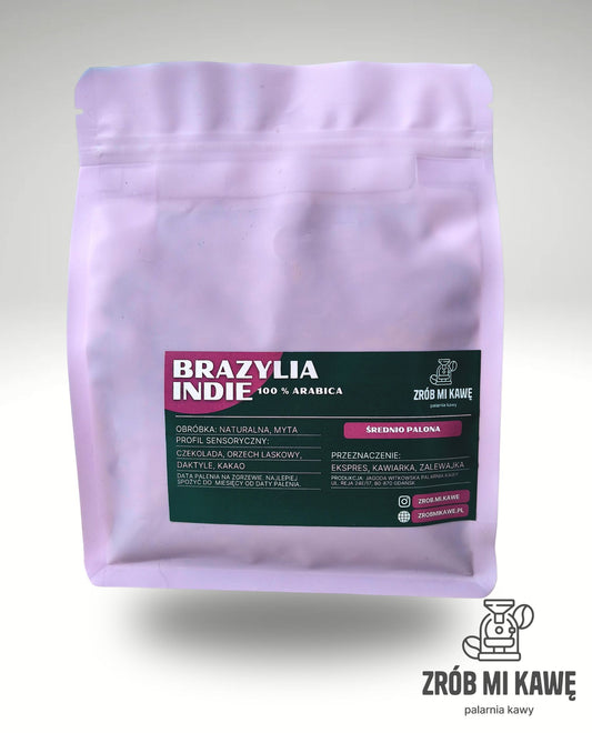 Kawa Brazylia - Indie – 100% arabica - średnio palona - Zrób Mi Kawę - Palarnia Kawy