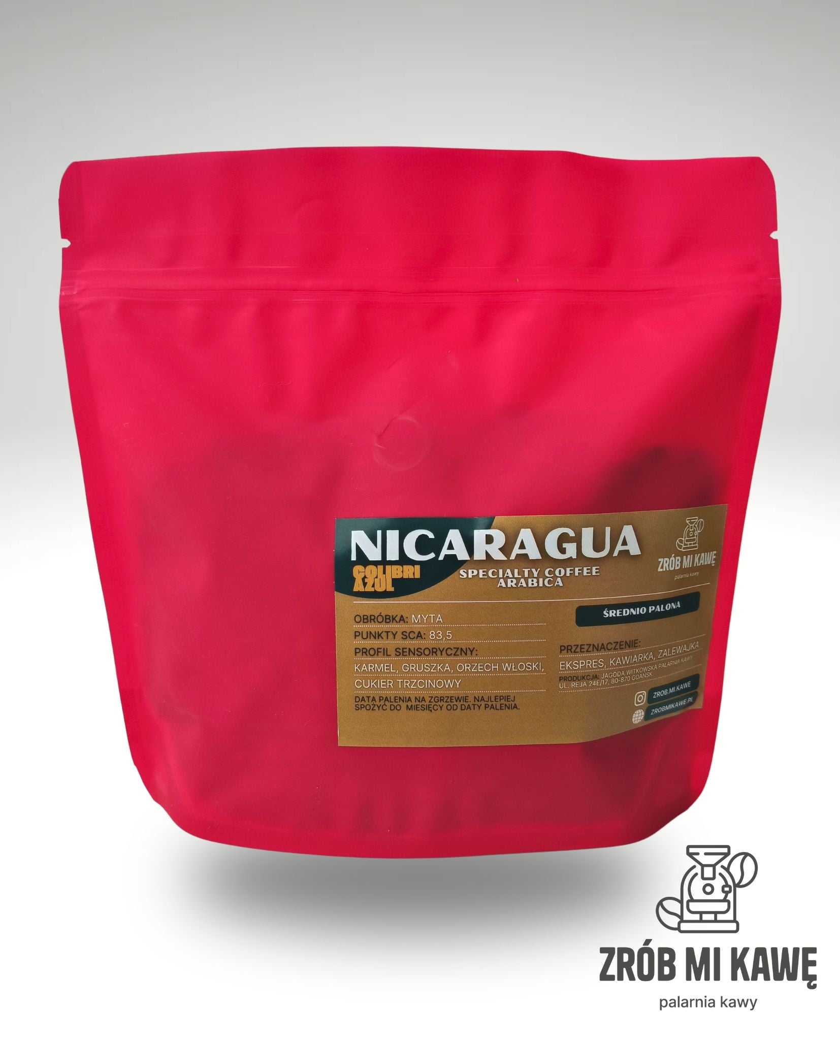 Kawa Nicaragua - 100% arabica - Specialty Coffee - średnio palona - Zrób Mi Kawę - Palarnia Kawy