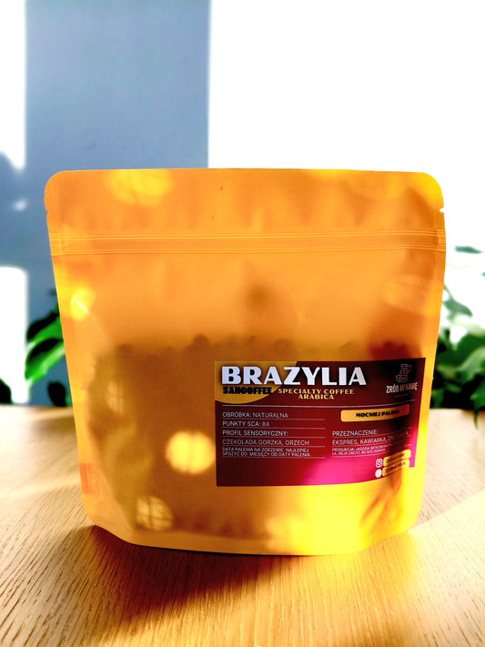 Kawa Brazylia mocniej palona- 100% arabica