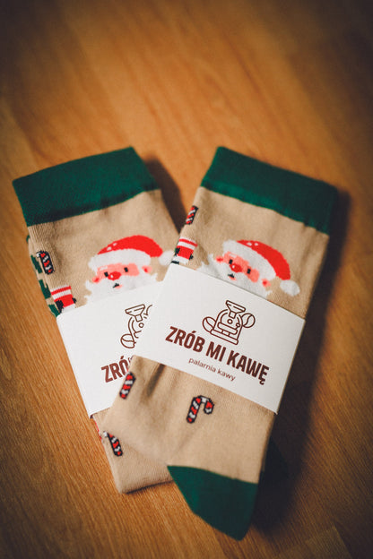 Skarpetki Świąteczne "Zrób mi kawę" - Zrób Mi Kawę - Palarnia Kawy