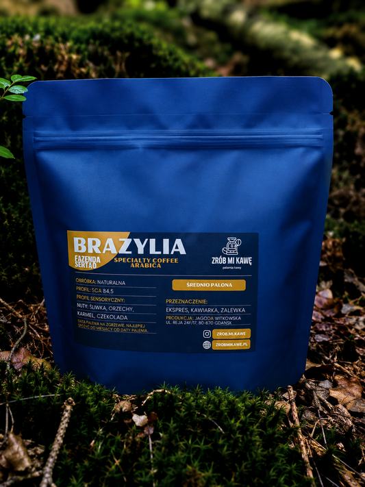 Kawa Brazylia Fazenda Sertao - 100% arabica - Specialty coffee - średnio palona - Zrób Mi Kawę - Palarnia Kawy