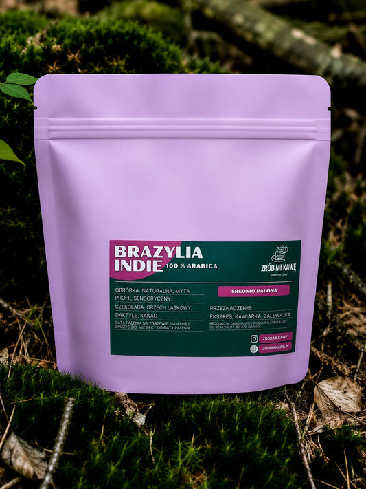 Kawa Brazylia - Indie – 100% arabica - średnio palona - Zrób Mi Kawę - Palarnia Kawy